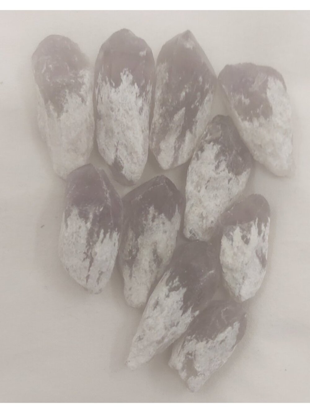 Raw Amethyst Quartz Crystal Points Natural Rough Purple Stone Lot of 10